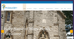 Desktop Screenshot of holynameofmaryparish.com