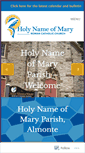 Mobile Screenshot of holynameofmaryparish.com